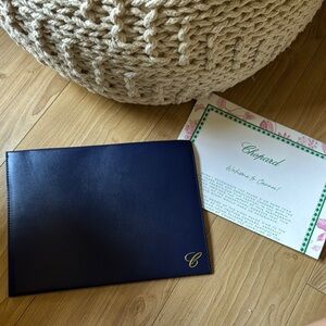 Chopard Navy Blue Leather Document Holder from Cannes